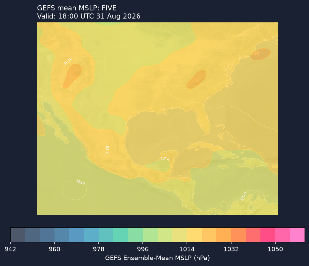 GEFS mean MSLP