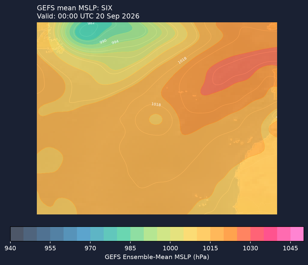 GEFS mean MSLP