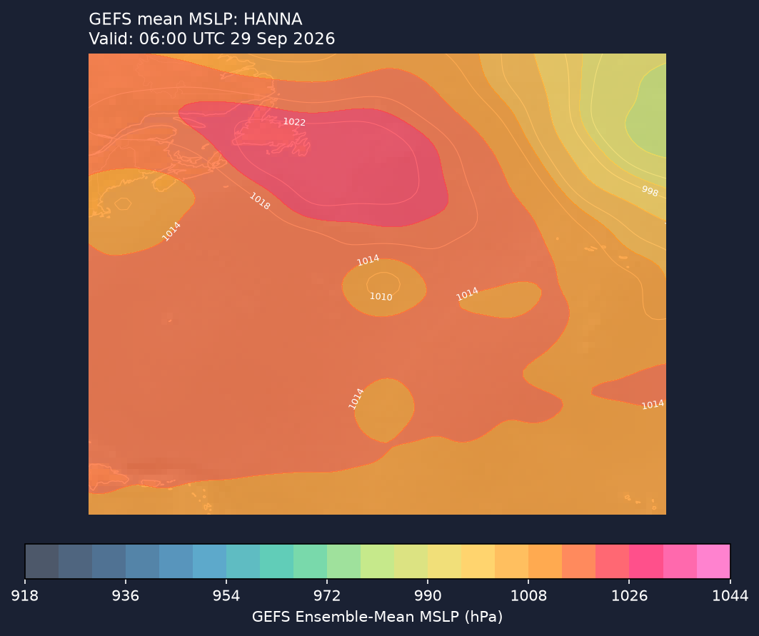 GEFS mean MSLP