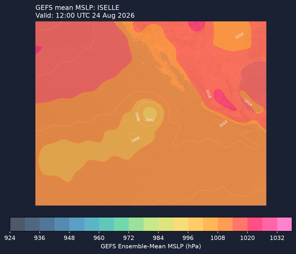 GEFS mean MSLP