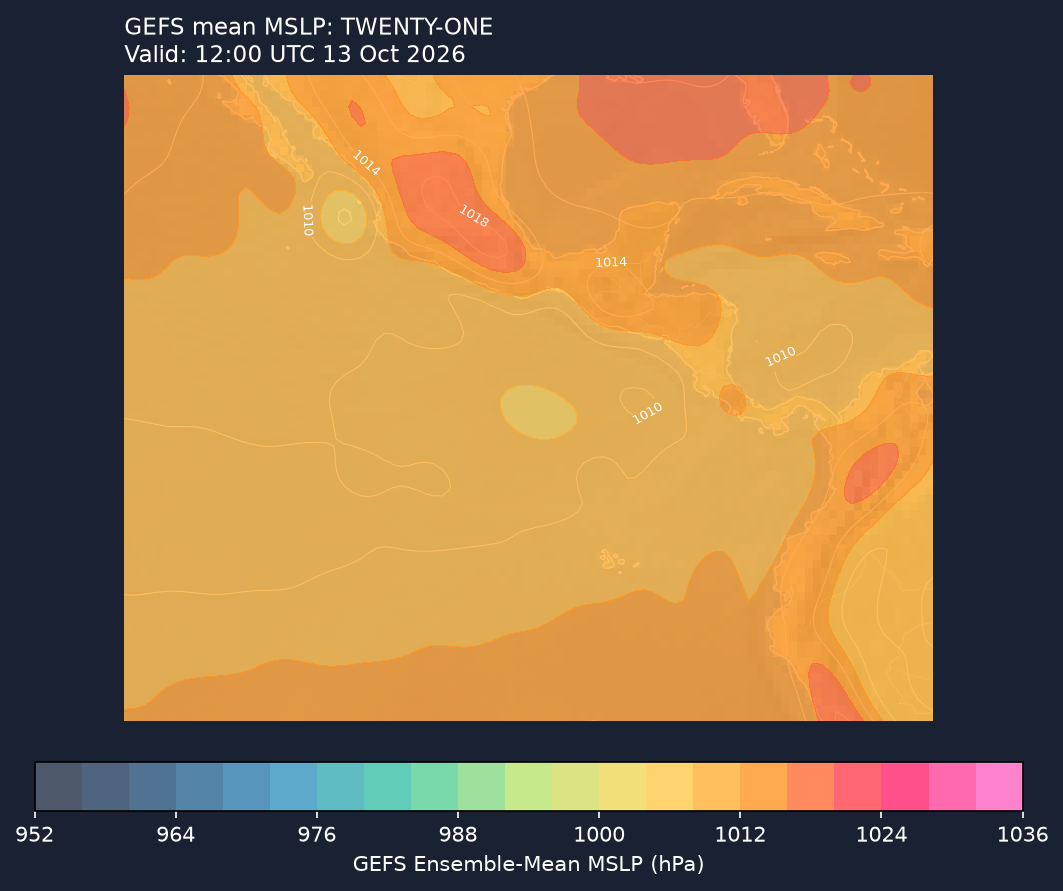 GEFS mean MSLP